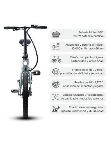 BICICLETA ELÉCTRICA EBIKE SMARTGYRO NIMBUS - Imagen 2
