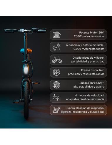 BICICLETA ELÉCTRICA EBIKE SMARTGYRO SOHO 16 - Imagen 2